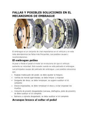 Problemas con el pedal del embrague: causas y soluciones