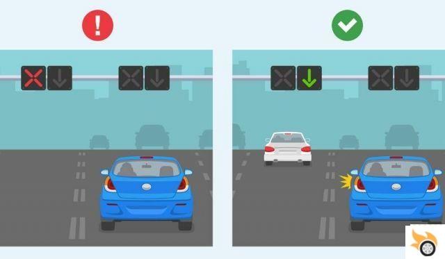 El carril reversible: qué es, cómo funciona y normas de circulación