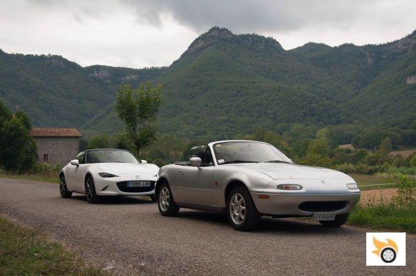 Los dueños de sendos Mazda MX-5 NA y ND cambian las llaves por un día