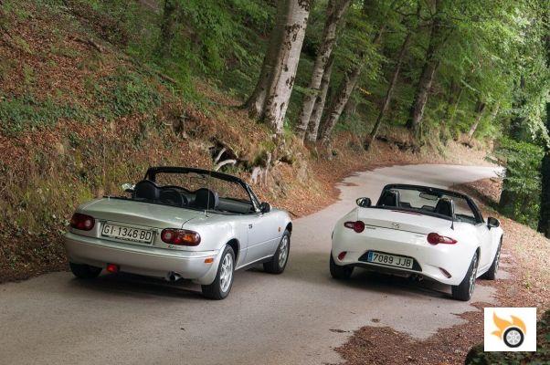 Los dueños de sendos Mazda MX-5 NA y ND cambian las llaves por un día