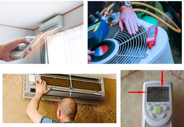Why does the air conditioning not cool properly in very hot conditions?