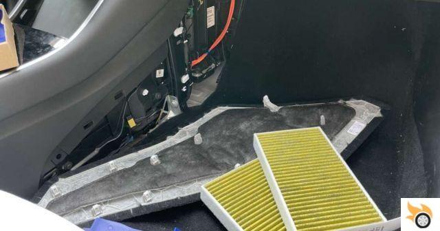 Remplacement du filtre d'habitacle de la Tesla Model 3