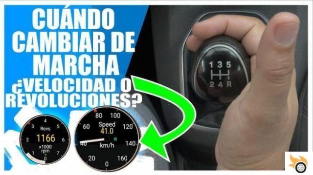 Mudança de marchas e revoluções em um motor a gasolina