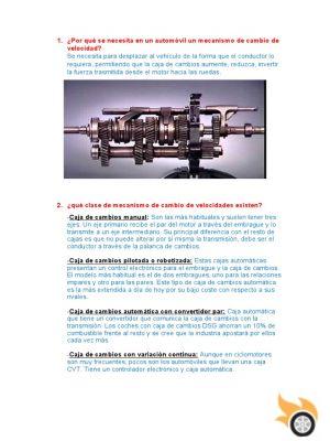 Problemas y preguntas sobre la caja de cambios de un carro