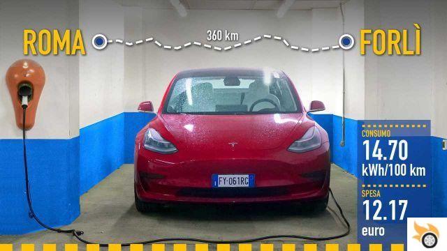 Tesla Model 3 SR+, la prova dei consumi reali