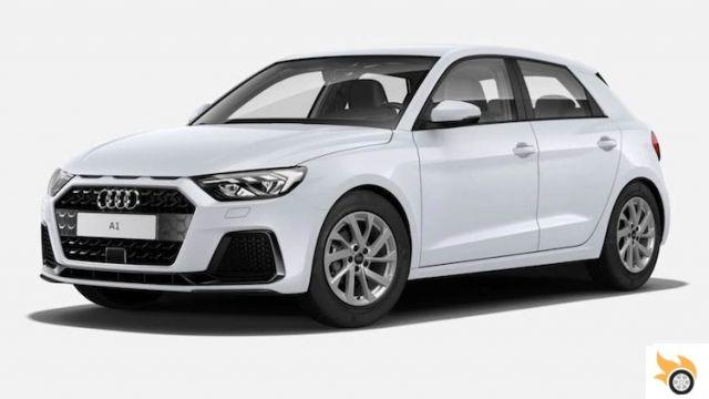 The white Audi A1: a car that combines style and versatility