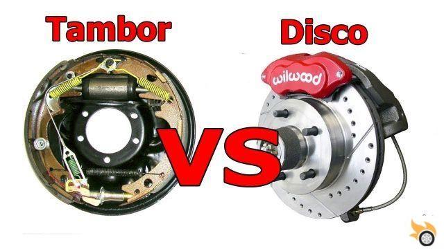 Comparação entre freios a disco e a tambor
