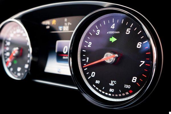 Revolutions per minute (RPM) of cars at different speeds