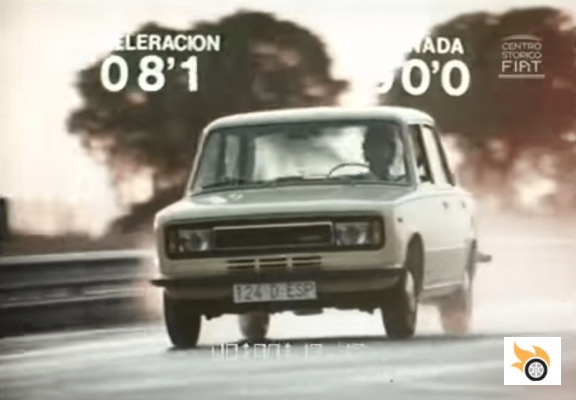 Advertisement with a vintage flavour: SEAT 124D