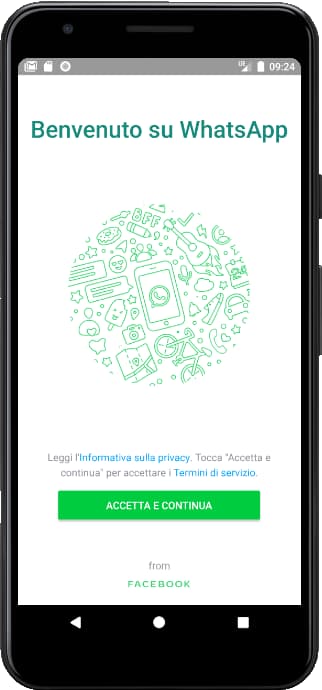 Install WhatsApp Messenger on Tesla X9320