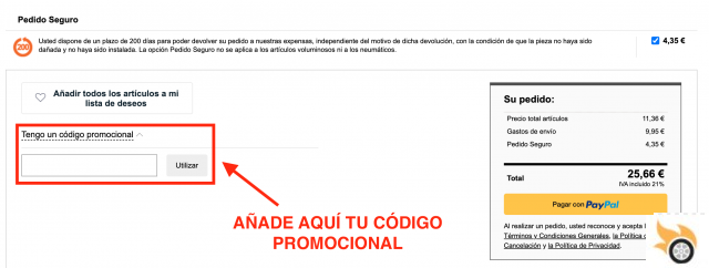Get discounts and promotions at Autodoc.es