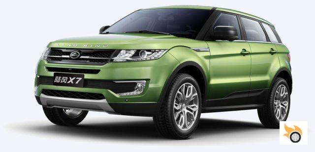 Range Rover Evoque patent refused in China