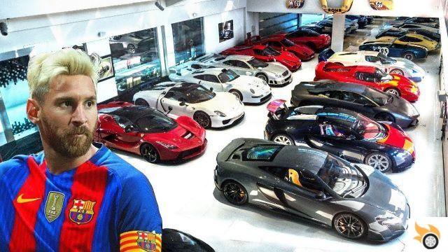 A coleção de carros de luxo de Lionel Messi