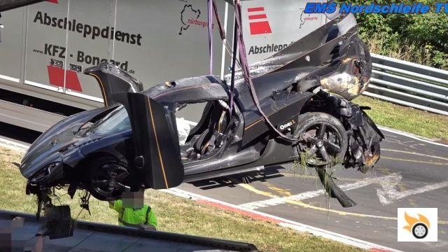 Koenigsegg atinge seu recorde: acidente mais caro em Nürburgring