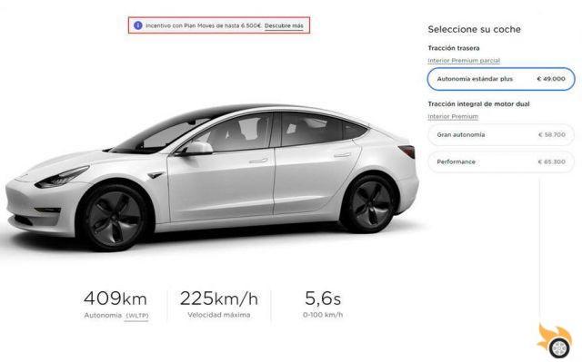 Tesla Model 3 in Spain: Prices, features and purchase options